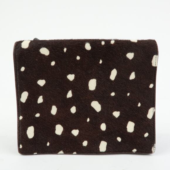 Saint Laurent Cassandra Calfhair Double Flap Bag - Picture 2 of 16